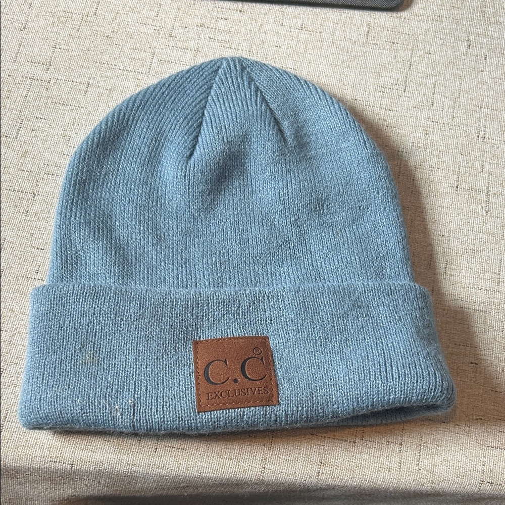 C.C exclusives Light Blue Knit Beanie